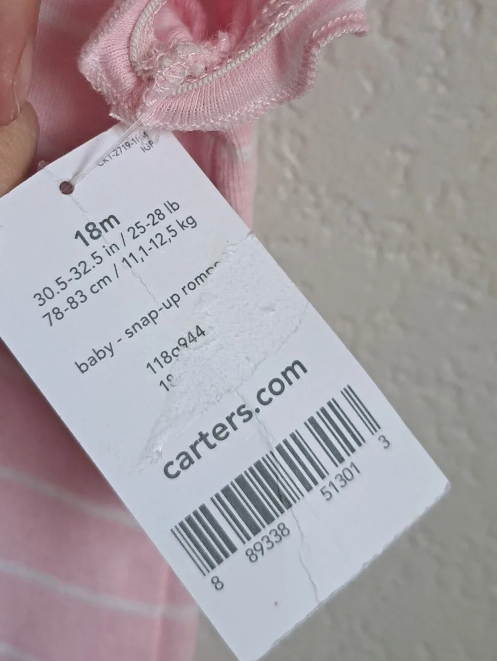 Carters new tags